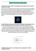 Edexcel Igcse Chemistry Questions Revision Short Note Paper