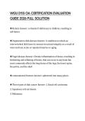 WGU D115 OA CERTIFICATION EVALUATION GUIDE 2026 FULL SOLUTION