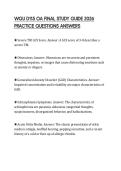 WGU D115 OA FINAL STUDY GUIDE 2026 PRACTICE QUESTIONS ANSWERS