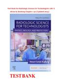Test Bank For Radiologic Science for Technologists 12th Edition by Bushong Chapter 1-40 &lbrack;Updated 2026&rsqb;