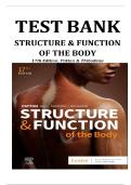 Test Bank for Structure and Function of the Body &ndash; 17th Edition &lpar;Kevin T&period; Patton&comma; Thompson & Williamson&rpar; &vert; Anatomy & Physiology Exam Prep 2025&sol;2026