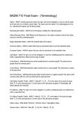 BADM 710 Final Exam &ndash; Terminology Questions & Answers  MBA Strategic Management 2025&sol;2026