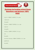 Gaslamp bartending school Exam Questions and Answers 100&percnt; PASS
