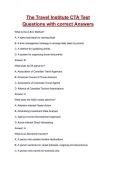 The Travel Institute CTA Test Questions with correct Answers &lpar;100&percnt; VERIFIED&rpar;&vert; 2026&sol;2027