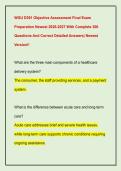 WGU D391 Objective Assessment Final Exam  Preparation Newest 2026-2027 With Complete 300  Questions And Correct Detailed Answers&vert; Newest  Version&excl;&excl;