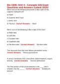 Bio 2300 Unit 4 - Concepts GHI Exam Questions and Answers &lpar;Latest 2026