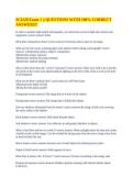 SCI 220 &vert;&vert; PROVEN EXAM QUESTIONS & ANSWERS&excl;&excl;