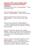 Alabama OTPS Latest Update 2026 &lpar;Questions and Answers-Verified solutions&rpar;&period;