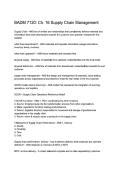 BADM 7120 Chapter 16 &vert;Supply Chain Management Study Guide & Questions 2025&sol;2026