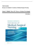 Test Bank &ndash; Brunner & Suddarth's Textbook of Medical-Surgical Nursing by Hinkle&comma; Cheever&comma; Overbaughdarth's Textbook of Medical-Surgical Nursing Janice L Hinkle&comma; Kerry H&period; Cheever&comma; Kristen Overbaugh 15th Edition