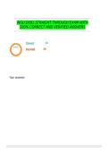 WGU D081 STRAIGHT THROUGH EXAM WITH 100&percnt; CORRECT AND VERIFIED ANSWERS