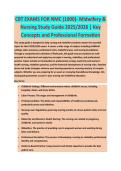 CBT EXAMS FOR NMC - NURSING EXAM STUDY GUIDE 2026-2027 ACCURATE QUESTIONS AND CORRECT DETAILED ANSWERS WITH RATIONALES &vert;&vert; 100&percnt; GUARANTEED PASS <BRAND NEW VERSION>