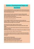 Module 1 Developmental Stages and Transitions - NURSING EXAM STUDY GUIDE 2026-2027 ACCURATE QUESTIONS AND CORRECT DETAILED ANSWERS WITH RATIONALES &vert;&vert; 100&percnt; GUARANTEED PASS <BRAND NEW VERSION>