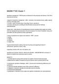 BADM 7120 Exam 1 Operations Management Questions & Answers 2025&sol;2026