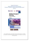 COMPLETE TEST BANK for Medical-Surgical Nursing&colon; Concepts and Practice 6th Edition by Stromberg