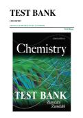 TEST BANK FOR ZUMDAHL CHEMISTRY 9TH EDITION &lpar;Complete Test Bank with Questions and Answers&rpar;