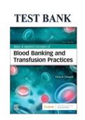 Test Bank for Basic and Applied Concepts of Blood Banking and Transfusion Practices 5th Edition by Howard&period;