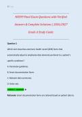 NR599 Final Exam Questions with Verified Answers & Complete Solutions &vert; 2026&sol;2027 Grade A Study Guide