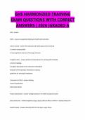 GHS HARMONZIED TRAINING EXAM QUESTIONS WITH CORRECT ANSWERS &vert; 2026 &vert;GRADED A