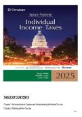 TEST BANK FOR South-Western Federal Taxation 2025&colon; Individual Income Taxes 48th Edition by James Young&comma; Annette Nellen&comma;Mark Persellin ISBN&colon;978-0357988954 COMPLETE GUIDE ALL CHAPTERS COVERED 100&percnt; VERIFIED A&plus; GRADE ASSURED&excl;&excl;&excl;&excl;NEW LATEST UPDATE&excl;&excl;&excl;&excl;&excl;