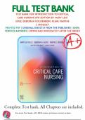 Test Bank For Introduction to Critical Care Nursing&comma; 7th Edition by  Mary Lou Sole&comma; Deborah Goldenberg Klein&comma; Marthe J&period; Moseley