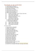 Samenvatting -  Sociologie van de moderniteit