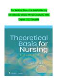 Test Bank for Theoretical Basis for Nursing&comma; 5th Edition by McEwen &ndash; Complete Nursing Theory & Exam Preparation Resource