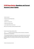 X100 Exam Review Questions and Correct Answers&vert; Latest Update&vert; Score 100&percnt;