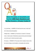 DECA Principles of Hospitality and Tourism &lpar;HOS 202&rpar; &ndash; 2026 Exam &vert; 150 Verified Questions with Answers &vert; Lodging&comma; Travel Services&comma; Event Planning