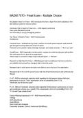 BADM 7070 Final Exam &ndash; Multiple Choice Questions & Answers &vert; MBA 2025&sol;2026