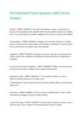ICLA Standard 5 Exam Questions With Correct Answers