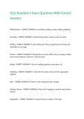 ICLA Standard 4 Exam Questions With Correct Answers&period;