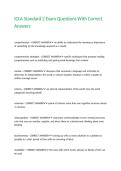 ICLA Standard 2 Exam Questions With Correct Answers