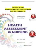Test Bank for Health Assessment in Nursing&comma; 6th Edition by Weber &ndash; Comprehensive Nursing Assessment Exam Resource