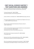 CSET SOCIAL SCIENCE SUBTEST 1 TEST QUESTIONS AND ANSWERS&period;