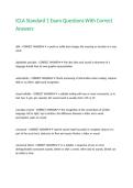 ICLA Standard 1 Exam Questions With Correct Answers&period;