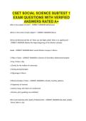 CSET Social Science subtest 1 EXAM QUESTIONS WITH VERIFIED ANSWERS RATED A&plus;