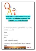 General Appraiser Sales Comparison Approach &ndash; 2026 Exam &vert; 100 Verified Questions & Answers &vert; Market Conditions&comma; Adjustments&comma; USPAP Standards