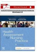 Test Bank for Health Assessment for Nursing Practice&comma; 7th Edition by Wilson &ndash; Comprehensive Nursing Exam & Clinical Assessment Resource