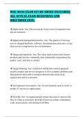 WGU D336 EXAM STUDY SHEET INCLUDING ALL ACTUAL EXAM QUESTIONS AND SOLUTIONS 2026&period;