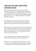 AHIP EXAM 2026 STUDY GUIDE TESTED QUESTIONS SOLVED