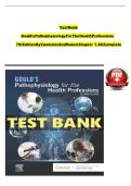 Test Bank for Gould&rsquo;s Pathophysiology for the Health Professions&comma; 7th Edition by VanMeter & Hubert &ndash; Nursing & Health Sciences Exam Resource