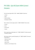 PN 1006 - Quiz -2 Exam With Correct Answers&period;
