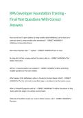 RPA Developer Foundation Training - Final Test Questions With Correct Answers