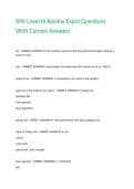RPA Level III Review Exam Questions With Correct Answers&period;