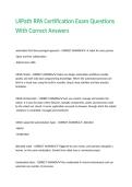 UIPath RPA Certification Exam Questions With Correct Answers 