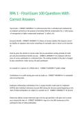 RPA 1 - Final Exam 100 Questions With Correct Answers