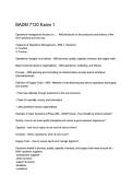 BADM 7120 Exam 1  Operations Management Questions & Answers 2025&sol;2026