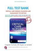Critical Care Nursing &lpar;9th Edition&rpar; &ndash; Urden&comma; Stacy & Lough &ndash; Comprehensive Critical Care Nursing Study Resource