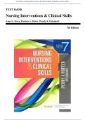Test Bank - Nursing Interventions & Clinical Skills 7th Edition &lpar;Perry&comma; 2020&rpar; Chapter 1-32 &vert; All Chapters with Answers and Rationales